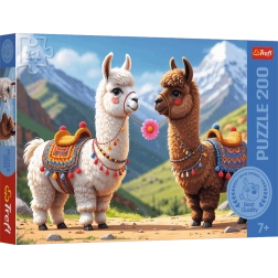 Puzzle TREFL Bunte Lamas 200 Teile