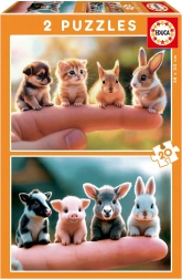 Educa Puzzle Kleine Tiere 2x20 Teile