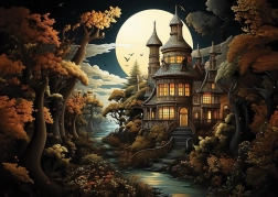 Puzzle Herrenhaus Roccoco 2000 Teile ART PUZZLE