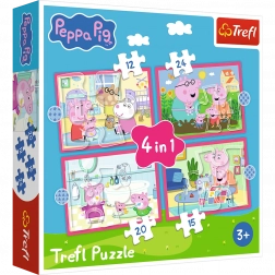Puzzle 4-in-1 Peppa liebt Abenteuer