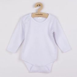 Baby-Body mit langen Ärmeln New Baby – weiß