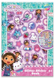 Glitzernde Aufkleber Gabbys magisches Puppenhaus A5, 8 Bögen