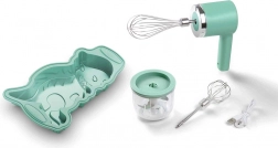 Mini-Akku-Kinderset 3-in-1 – Mixer, Zerkleinerer und Dino-Form Jata