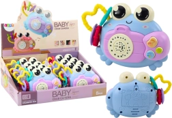 Krabben-Fotokamera Rassel Projektor Geräusche Batterie blau