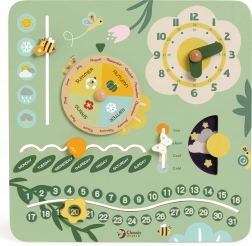 Holzbildungskalender auf Englisch