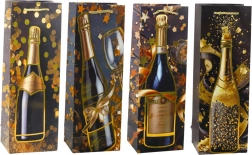Geschenkpapiertüte für Sektflasche 35 × 12 × 9 cm