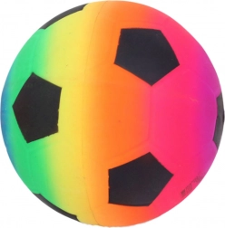 Regenbogen Gummiball für den Strand, im Fußball-Design, 22 cm