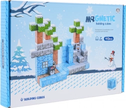 Magnetische 3D-Bausteine, Winter-Edition, 113 Teile
