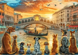 Trefl Puzzle Hunde in Venedig 1000 Teile