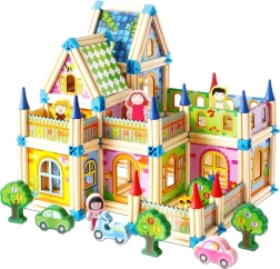 Holz-Bauset Buntes Schloss 2Kids Toys