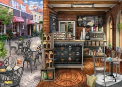 Bezauberndes Café – 2D-Puzzle mit 1000 Teilen