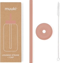 Strohhalm und Deckel im Muuki Lounge Stil - Canyon Clay
