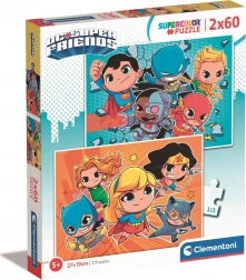 Puzzle DC Super Friends 2x60 Teile von Clementoni