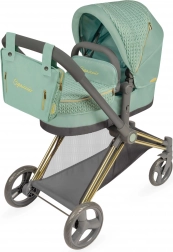 Klapbarer Puppenwagen 3-in-1 mit Tasche CAPRICCIO, 73 cm
