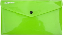 Dokumententasche mit Druckknopf grün