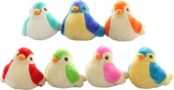 Plüschvogel mit Sound 14 cm, batteriebetrieben - 1 Stück