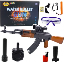 Karabiner für Wasserkugeln mit Zubehör und Schutzbrille