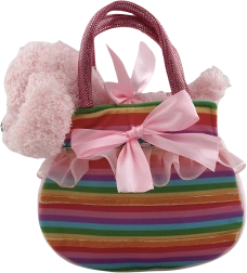 Plüsch-Handtasche mit Hündchen Karamelka