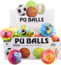 Schaumball mit Insektenmotiv 7 cm