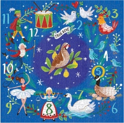 Galison Puzzle Zwölf Weihnachtstage