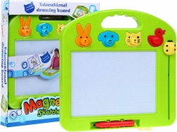 Magische Zeichentafel für Kinder 3+ mit 4 Farben und 4 Tierstempeln