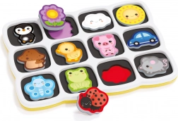 Quercetti Smart Puzzle Magnetico: Farben und erste Wörter