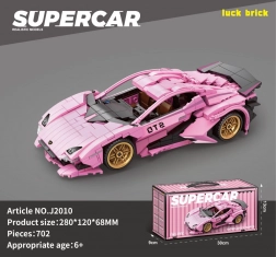 Konstruktionsset Sportwagen pink 702 Teile