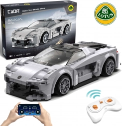 CaDA RC Baukasten Sportwagen LOTUS Evija, grau, 308 Teile, Dual Mode