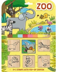 Stempelset ZOO mit Wachsmalstift