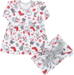 Babykleid aus Baumwolle mit Haarband New Baby Christmas 62 (3–6 Monate)