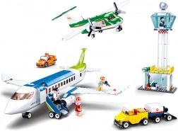 Sluban Flughafen-Bauset mit zwei Flugzeugen