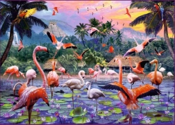 Rosa Flamingos Puzzle 1000 Teile