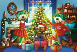 Puzzle mit den Trefliks im Winter