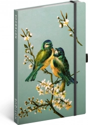 Notique gepunktetes Notizbuch Vögel von Kateřina Winterová 13 × 21 cm