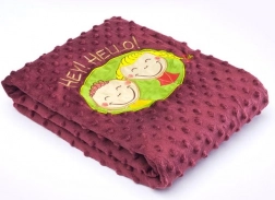 Beidseitige Kinderdecke Sensillo Hey Hello 75 × 100 cm