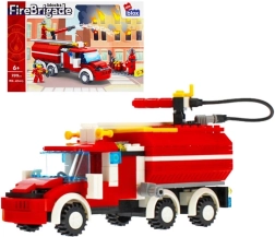 Bauset Feuerwehr mit Zubehör – Feuerwehrauto 299 Teile (6+)