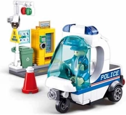 Polizeistreife auf Dreirad Sluban