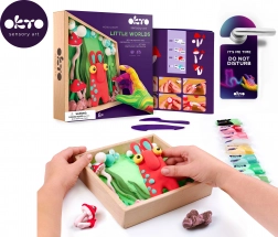 OKTO Modellieren – Kleine Welt im Rahmen Wichtel 21 × 21 cm