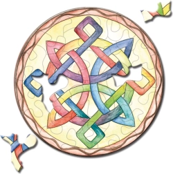 Curiosi rundes Puzzle Picoli Knoten 33 Teile