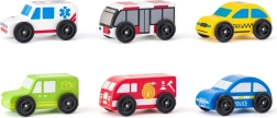 Holz-Fahrzeugset für Kinder ab 2 Jahren
