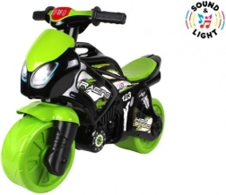 Grün-schwarzes Kinderrad Motorrad