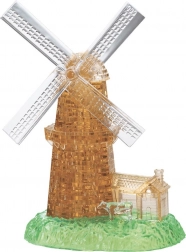 3D Kristallpuzzle Windmühle 64 Teile