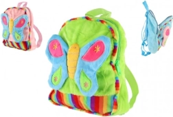 Kinder Plüsch Rucksack Schmetterling 23x28 cm