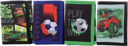 Jungen-Geldbörse mit Fußball- oder Auto-Motiv