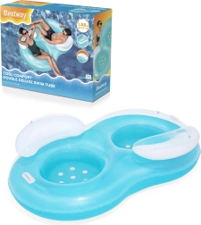 Bestway aufblasbarer Schwimmring für zwei Personen Cool Comfort 188 × 117 cm
