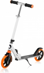 Klappbarer Roller Lionelo Luca White Orange mit großen Rädern