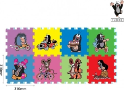 Schaumstoffteppich KLEINER MAULWURF 29 × 29 cm