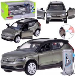 Metallmodell des elektrischen Crossovers Volvo XC40 mit Licht- und Geräuschfunktion