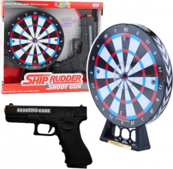 Laserpistole mit Zielscheibe für Kinder – Schießspiel mit Licht- und Soundeffekten