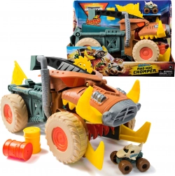 Monster Jam Mini Jams Megalodon Mad Hog Chomper Set mit großem und kleinem Auto 1:87